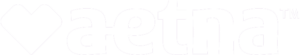 Aetna logo, white heart icon and text on gray background. Aetna provides health insurance, dental, and vision plans.
