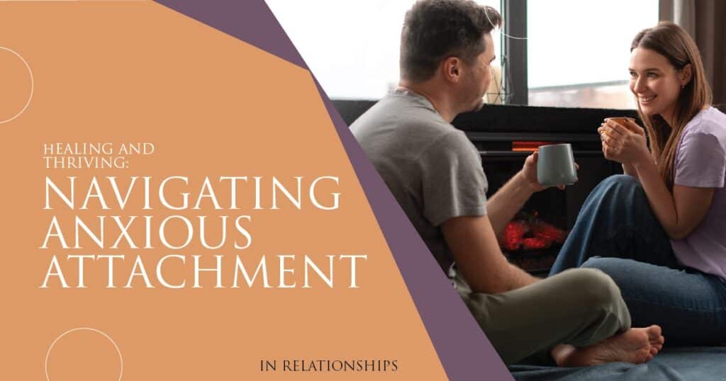 Couple having a warm conversation indoors representing healing and navigating anxious attachment in relationships